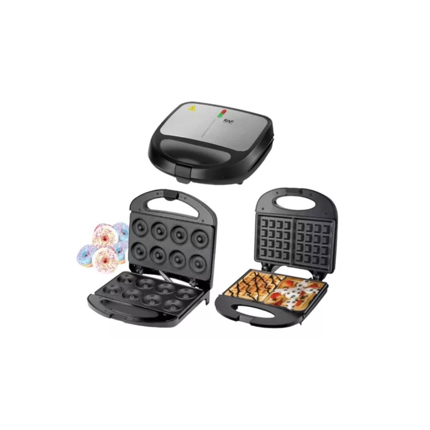 Ripley - WAFLERA SANDWICHERA MAQUINA PARA HACER WAFFLES WAFLERAS 850W