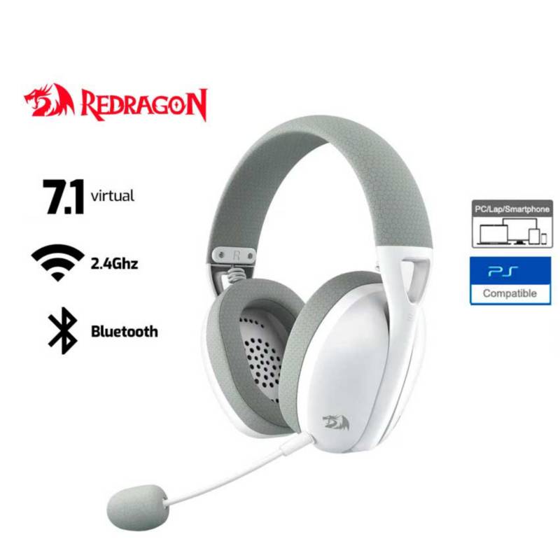 AUDIFONO REDRAGON IRE PRO H848, BLUETOOTH- INALAMBRICO- USB, 7.1