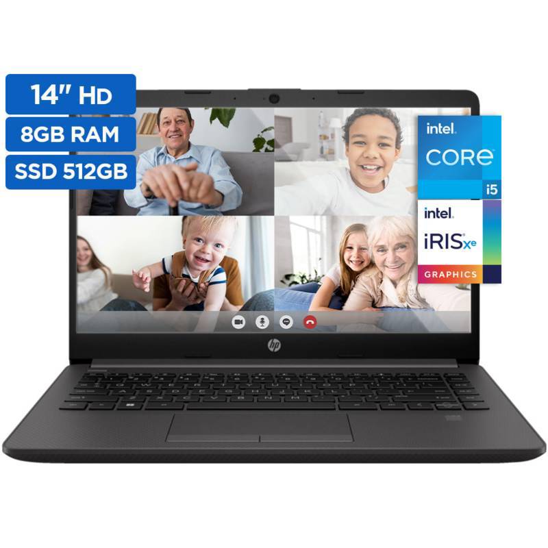 HP - Laptop HP 240 G9 14' I5 1366 x 768 12VA 8GB 512SSD