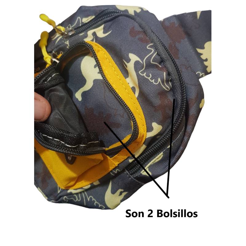 Ripley - MOCHILA BANDOLERA DINOSAURIO AMARILLO