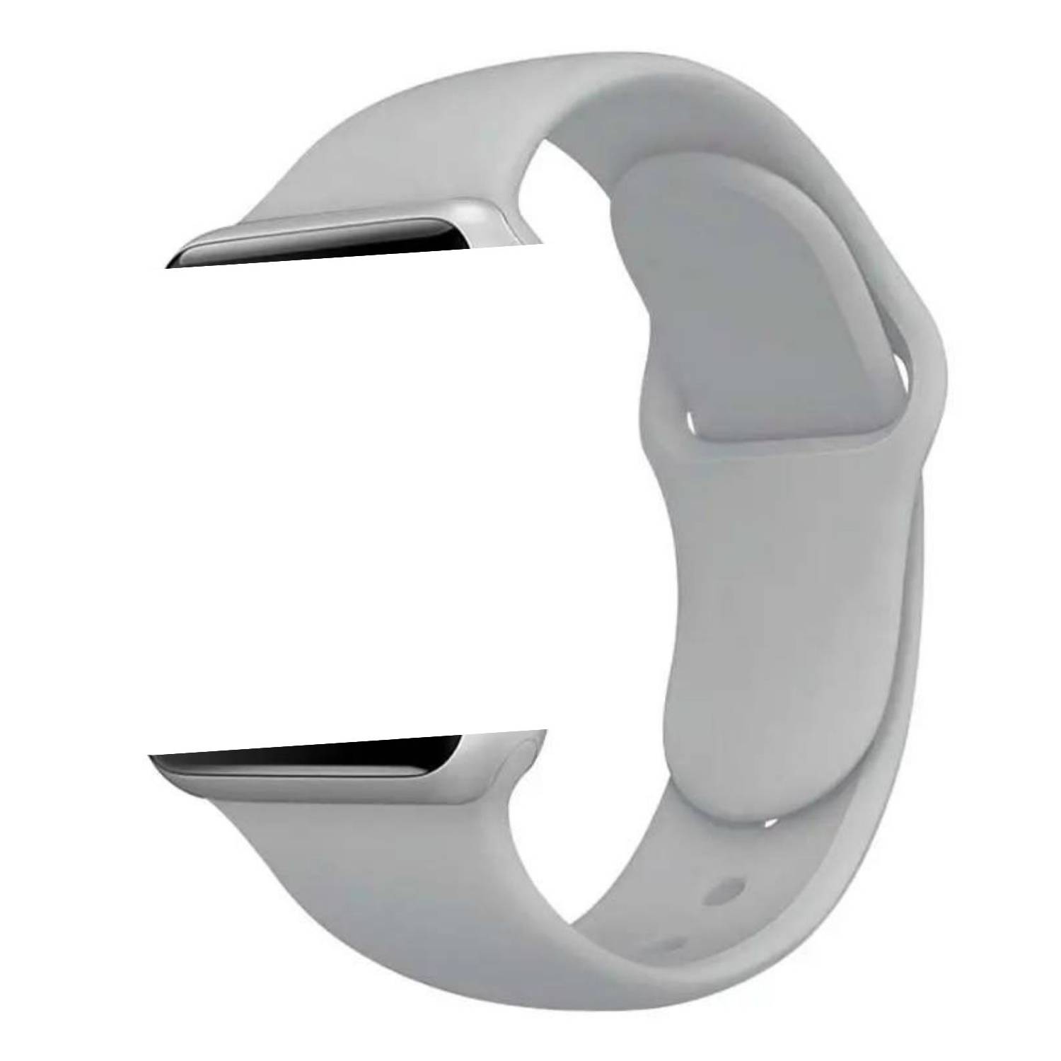 CORREA DE SILICONA GRIS PARA APPLEWATCH Y SMARTWATCH 42-44-45-49 MM  GENERICO