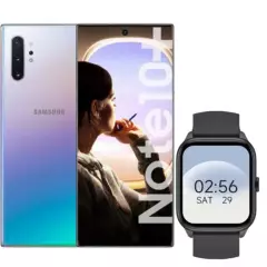 SAMSUNG - Samsung Galaxy Note 10 PLUS SM-N975U1 256GB + S8 Smartwatch- Glow
