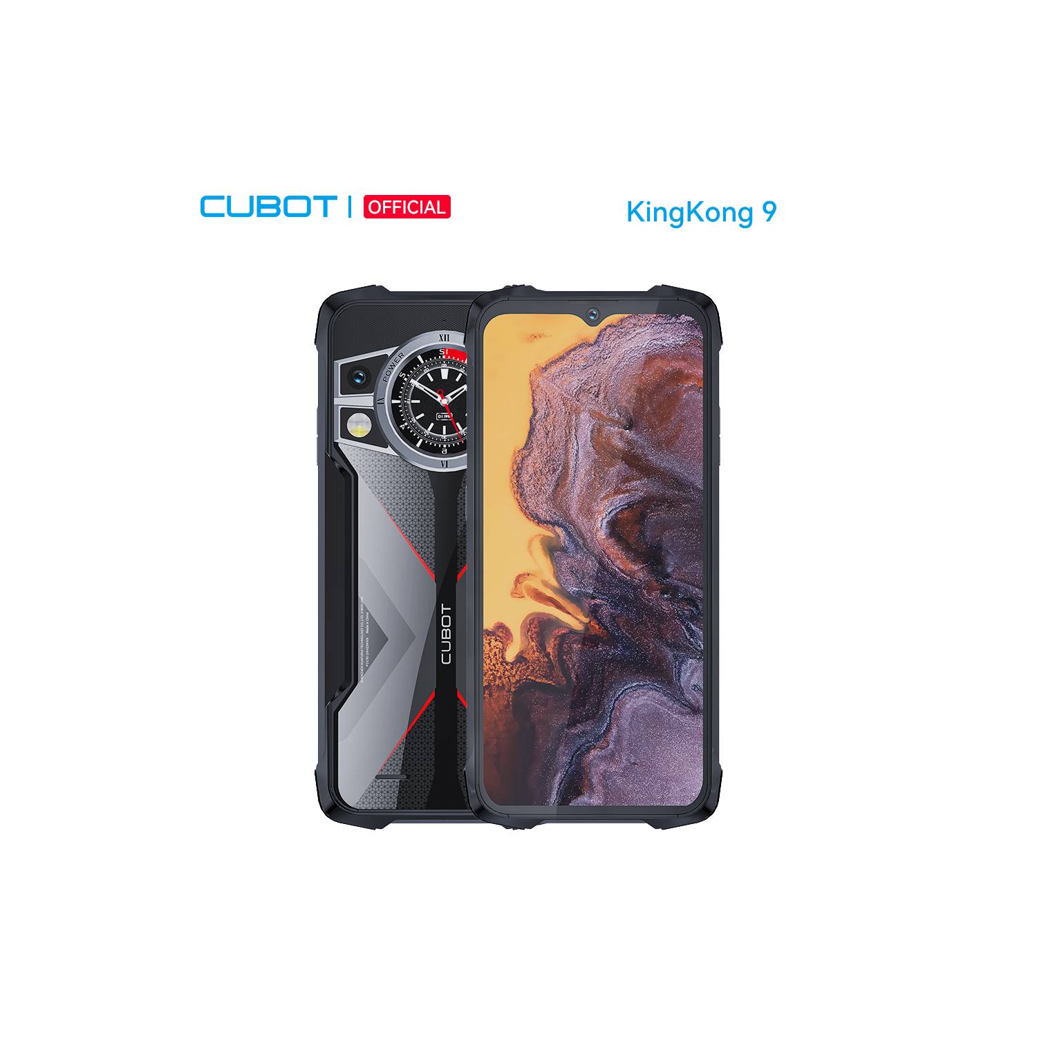 Celular Cubot KingKong 9 12GB 256GB Tarjeta SIM Dual Android 13-Negro CUBOT