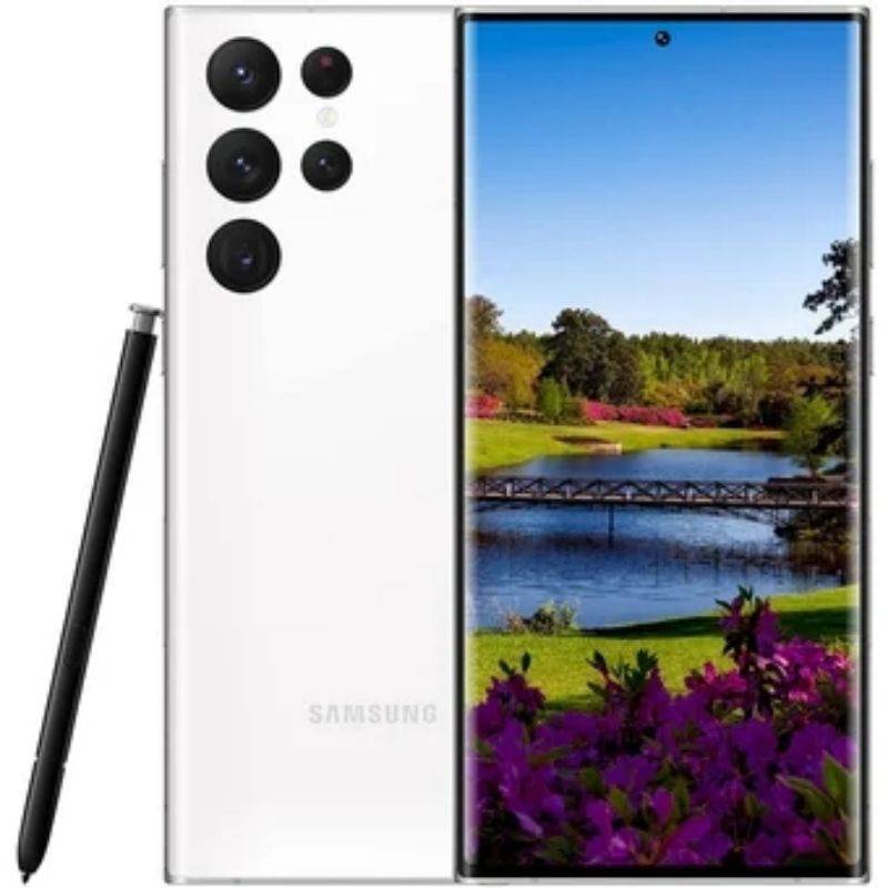 SAMSUNG - Samsung Galaxy S22 Ultra 5G 8 + 128GB SM-S908U1 Single Sim - Blanco