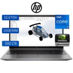 Notebook HP ZBook Power G9, 15.6" FHD,Core i7-12700H,Ram16GB, SSD 1TB, NVIDIA Quadro T600 4GB,Win 11