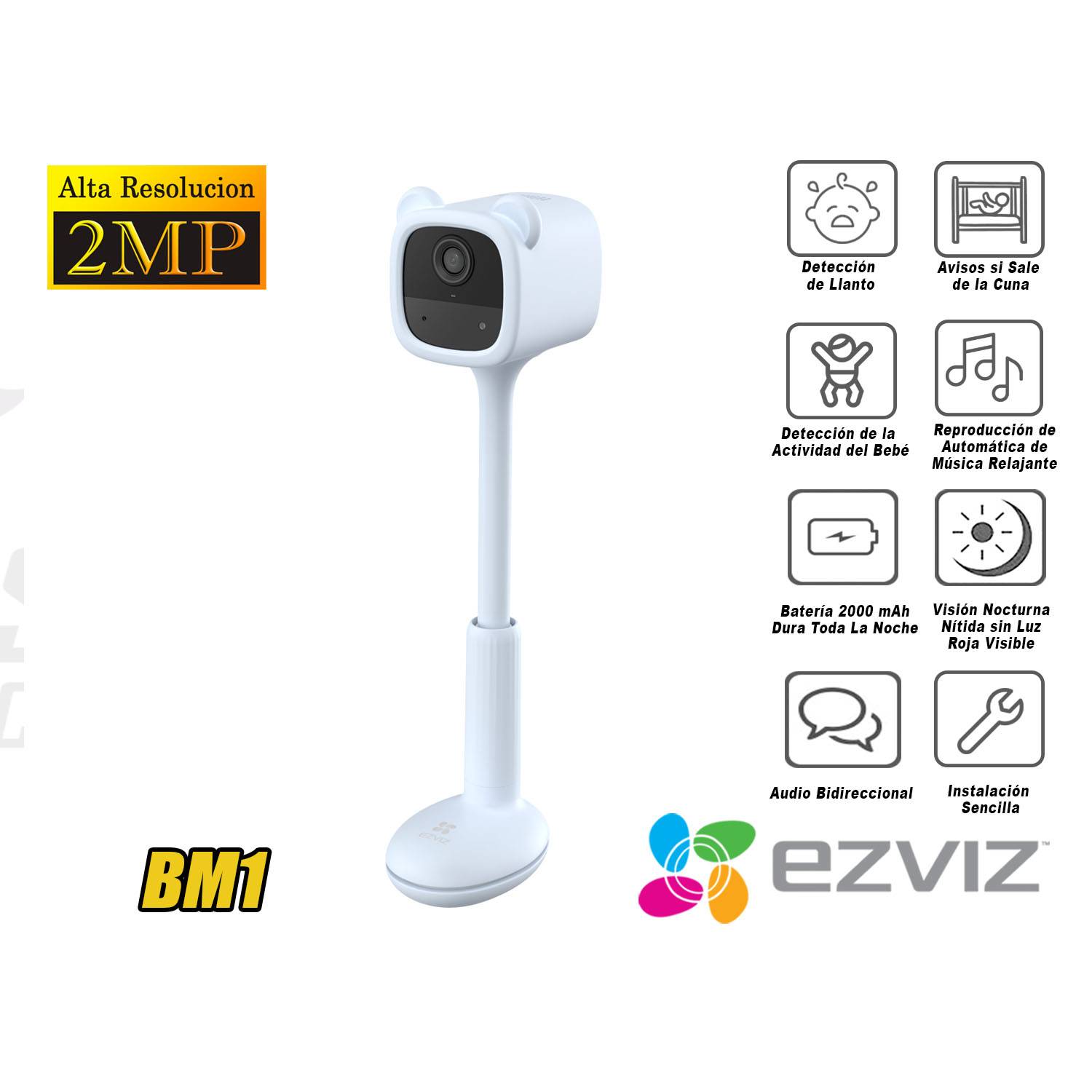 EZVIZ BM1 - Monitor vigilabebés con batería