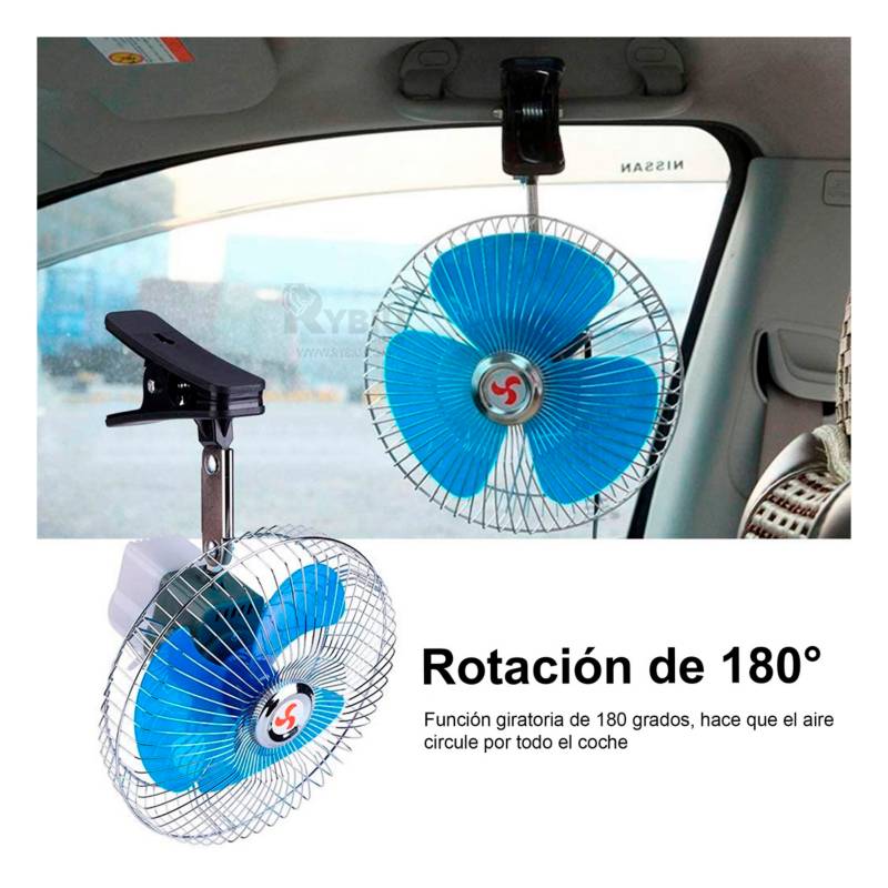 Ventilador Pequeño de Color Azul para Autos GENERICO