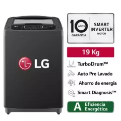 LG - Lavadora LG 19 kg WT19BPB Negro Claro