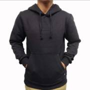 POLERA PLOMO HOODIE HOMBRE FRANELA - MELANGE JUST