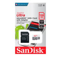 SANDISK - Memoria Flash Sandisk Ultra MicroSDHC 128 gb -negro