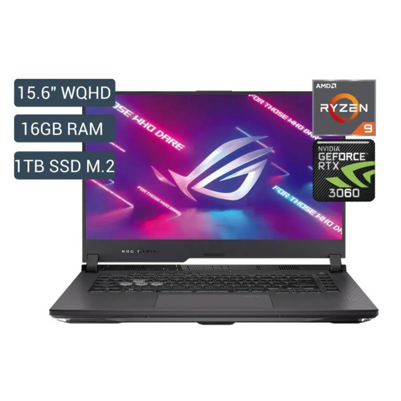 ASUS - Laptop GAMING ASUS G513 156 WQHD R9 16GB 1TB V6GB RTX3060