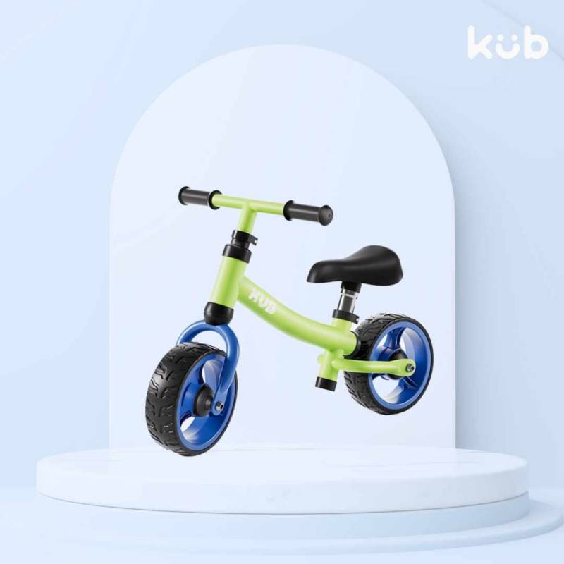KUB - Bicicleta de equilibrio balance sin pedales verde niño niña