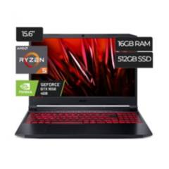 Laptop Acer Nitro 5 An515-45-R5Bm AMD Ryzen 5 16GB 512GB No Posee Sistema Operativo