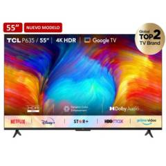 Televisor TCL 55” Smart TV UHD 4K 55P635 Google TV