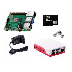 Raspberry Pi 4 Pi4 4gb+ Fuente 5v3a+case +disipadores+ 32gb microSD