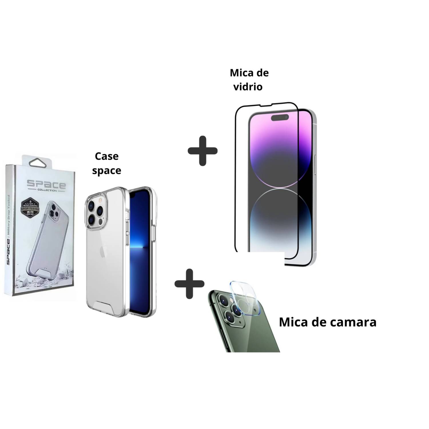 Mica Protectora de Pantalla + Cámara para iPhone 13 Pro