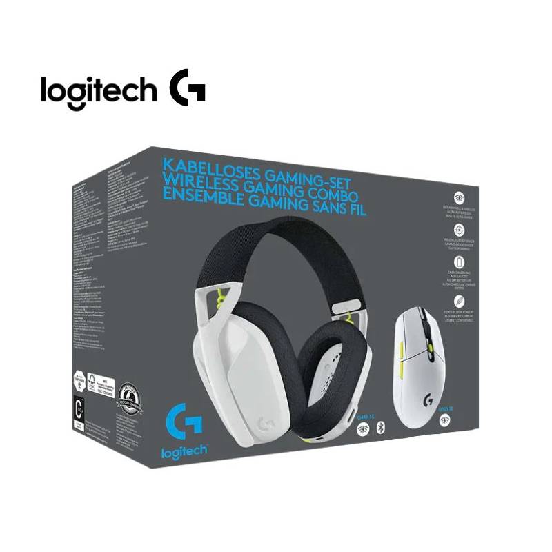 Combo Logitech inalámbrico Auricular G435 SE + Mouse G305 SE White