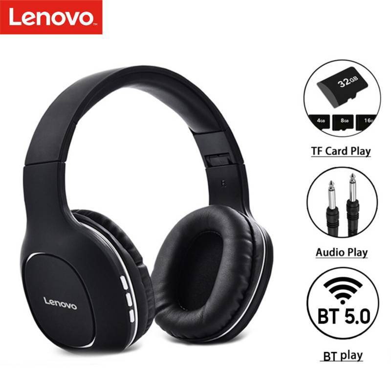 LENOVO - Audífono Bluetooth Lenovo HD 300 3.5 Negro