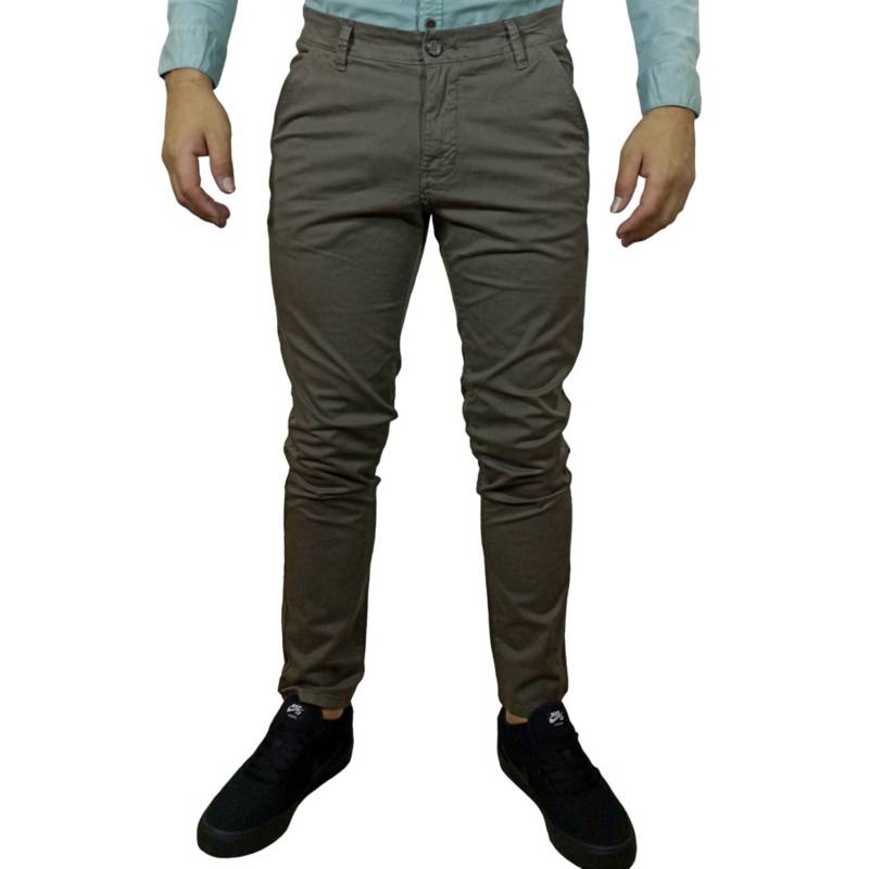 Pantalón En Dril Básico Para Hombre Gris