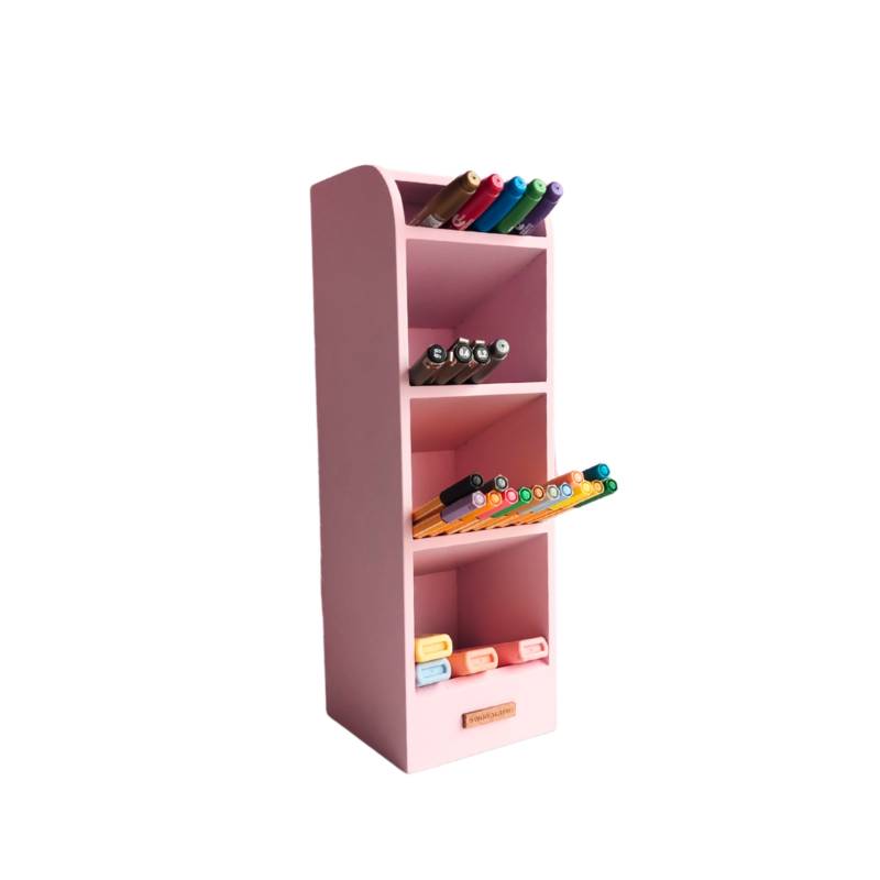Portalápices para escritorio, soporte redondo de mármol rosa dorado para  bolígrafos, organizador de bolígrafos de escritorio, organizador de lápices