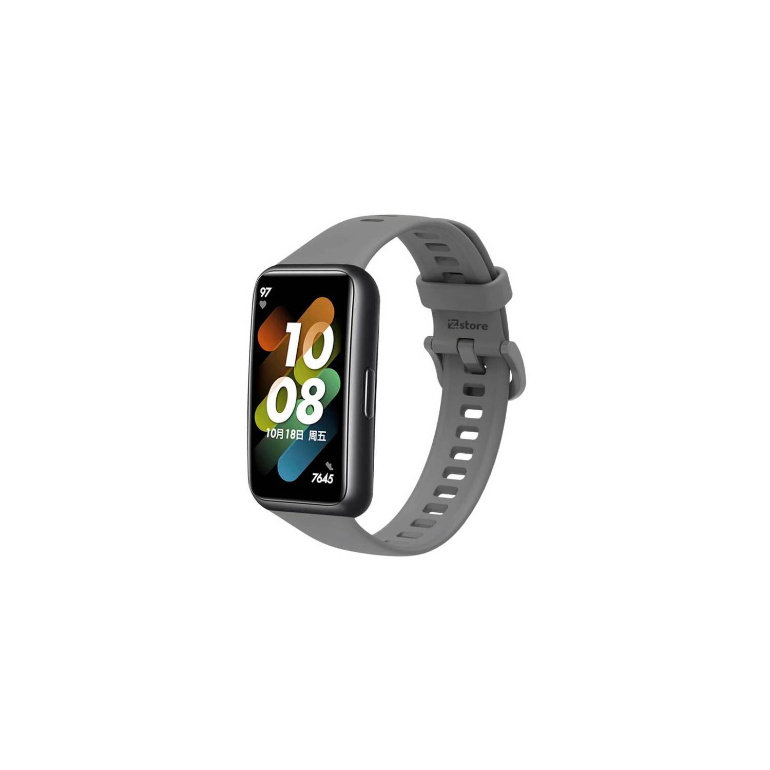 Correa De Silicona Para SmartWatch Huawei Band 7 Gris GENERICO