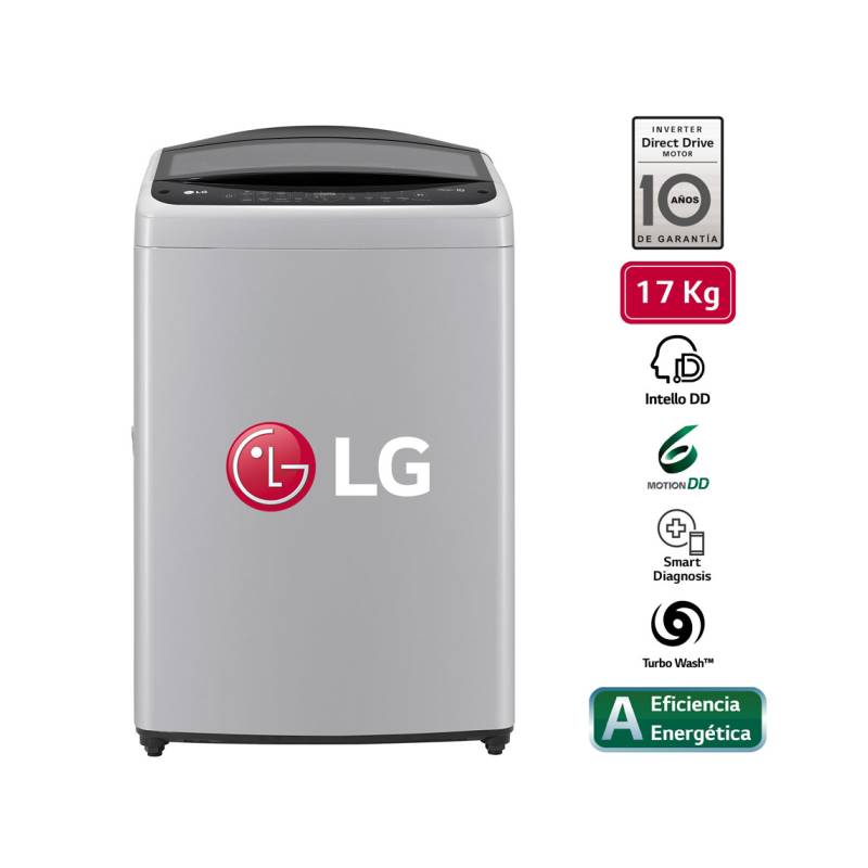 Lavadora LG WT17DV6 AI DD Carga Superior 17Kg Gris