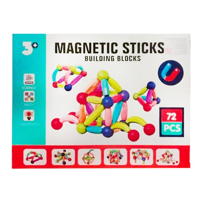 Juego De Bloques Magnéticos De Construcción De 72 Pcs Generico