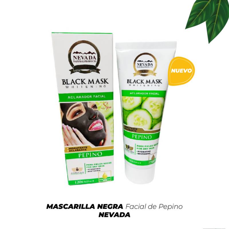 Mascarilla Negra Facial De Pepino Nevada Natural Products