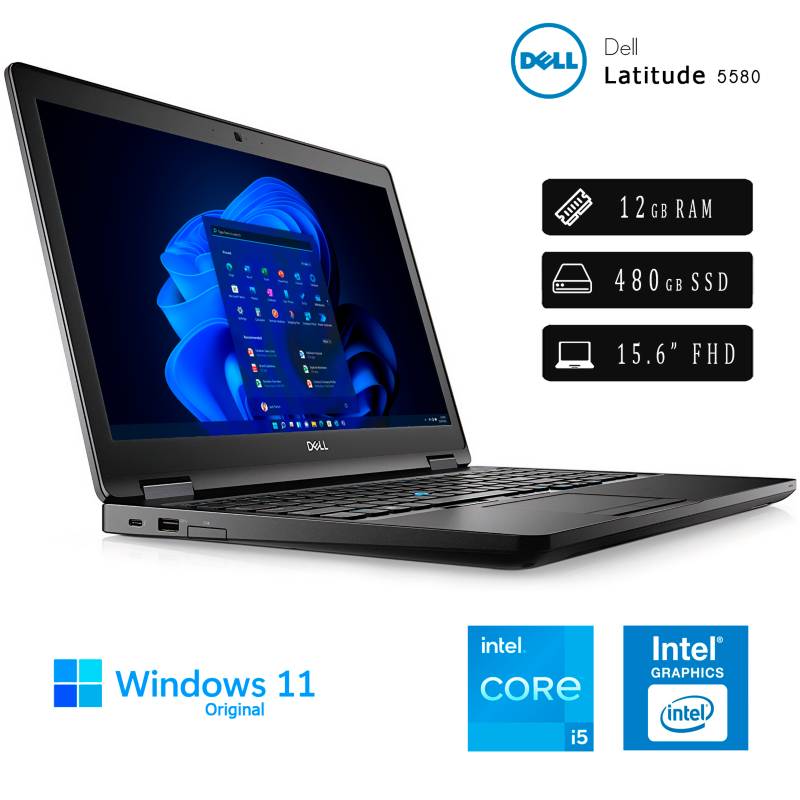 DELL - Laptop Dell Latitude 5580 Intel Core I5 12RAM 480SSD
