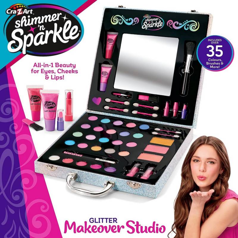 Maquillaje de Niñas Cra Z Art Glitter Makeover Studio Case CRA-Z-ART