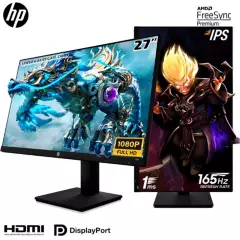 HP - Monitor HP Gaming X27 FHD de 27 IPS 165HZ 1MS FreeSync Premium