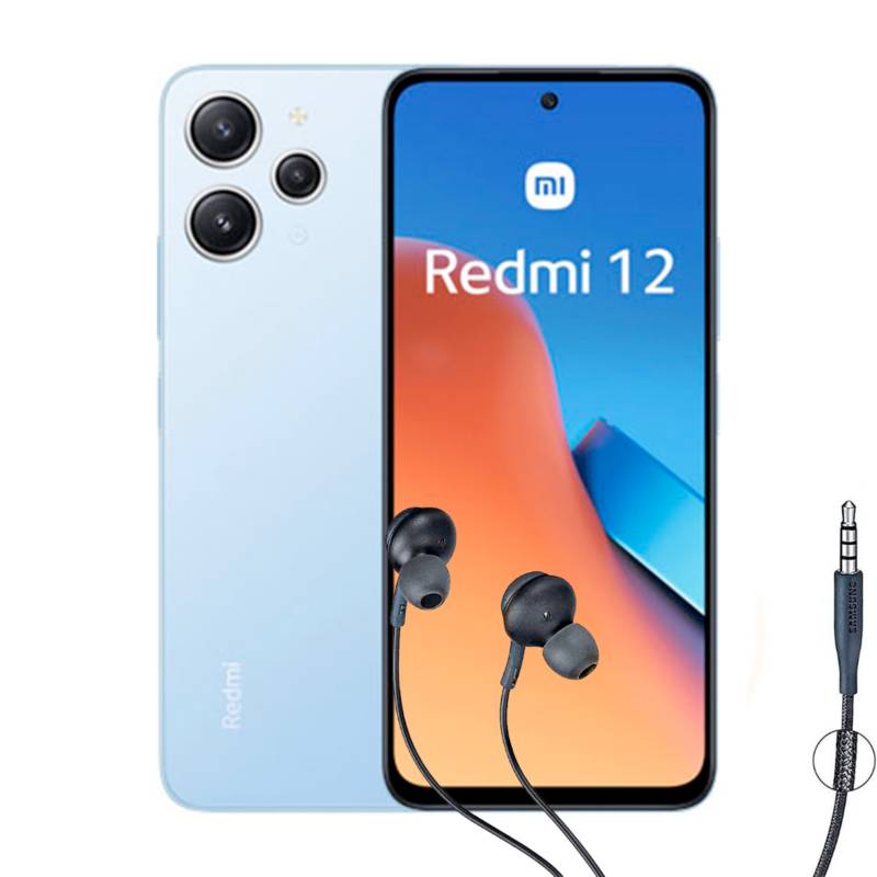 Xiaomi Redmi 12 128gb 4gb Ram Nuevo Sellado azul + Audifonos con