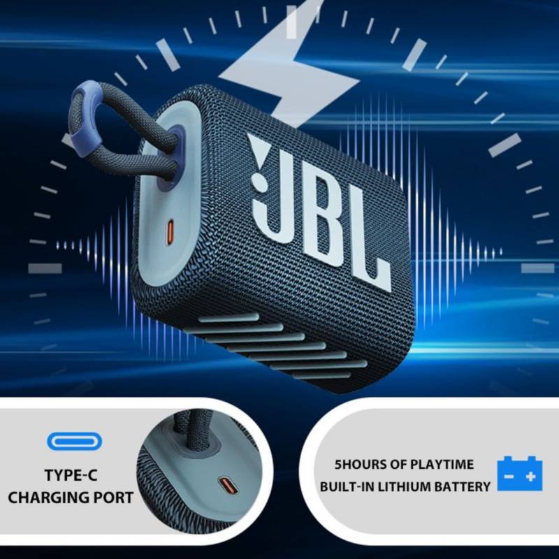 Jbl Go 3 Parlante Bluetooth Extra Bass Portatil Acuatico verde