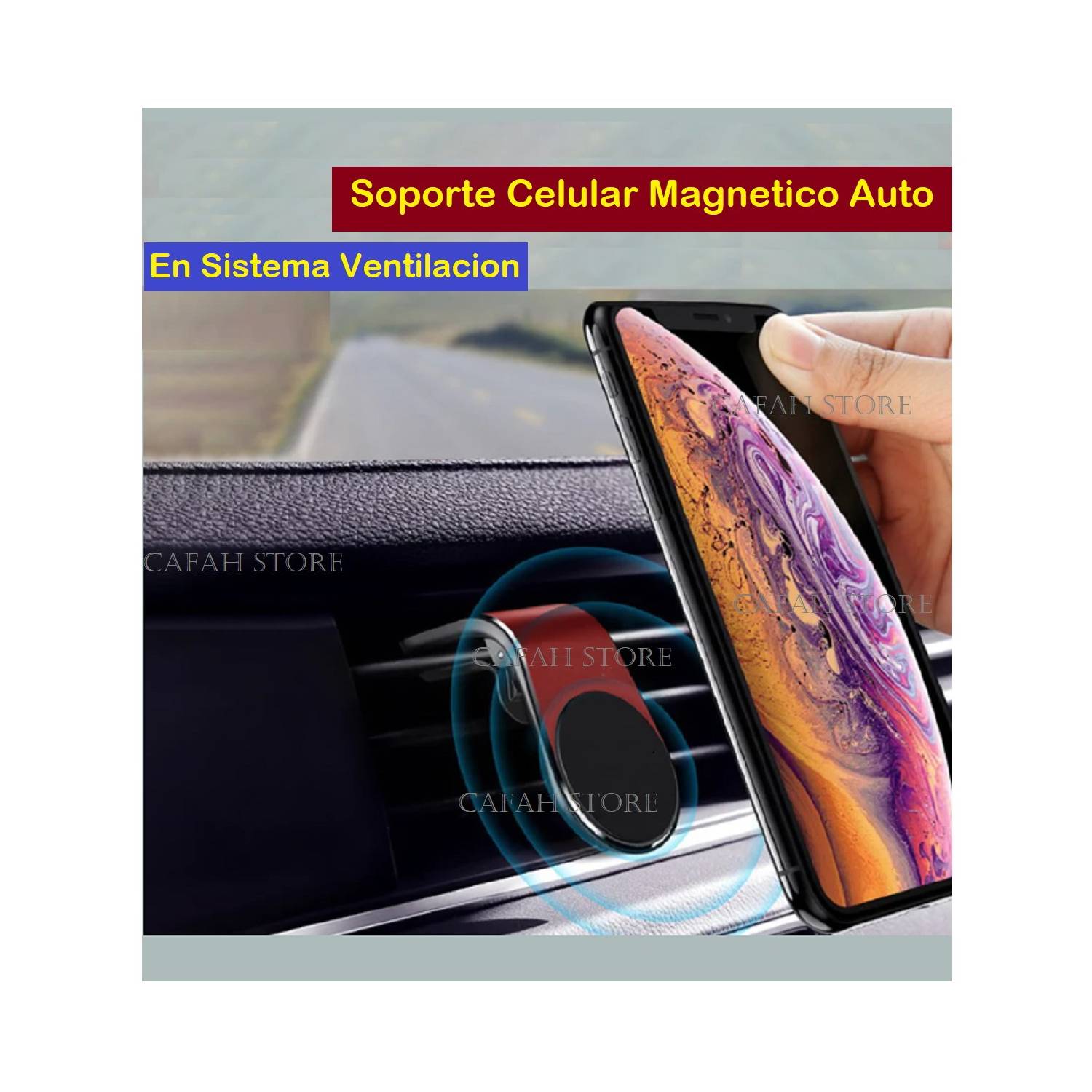 Soporte Celular AUTO Ventilación con Imán Magnético - Mount Holder