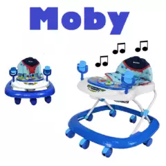 BABY KITS - Andador Musical Para Bebe Moby Bandeja Didactico - Azul