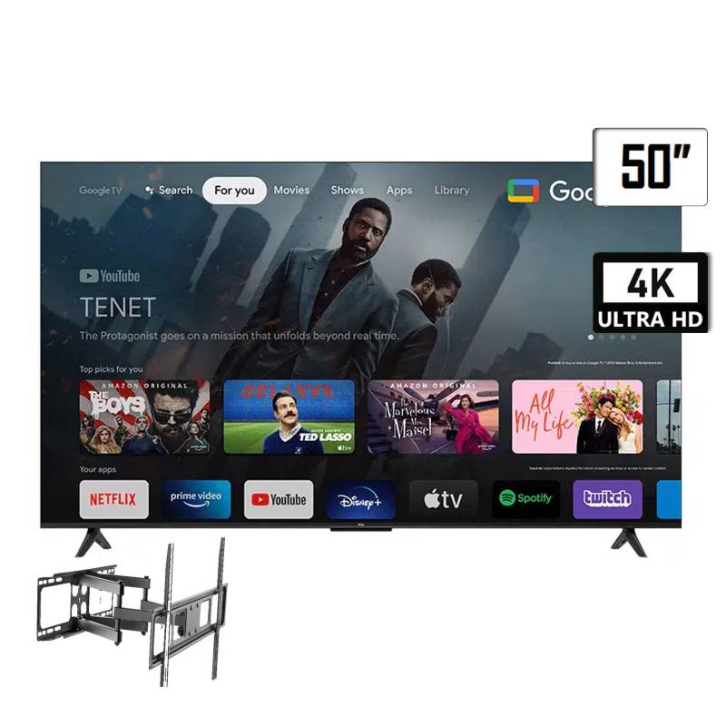 Televisor TCL 50 Pulgadas LED Uhd-4K Smart TV 50P635