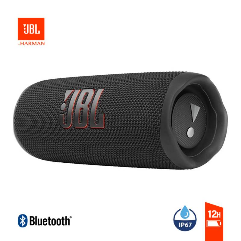 Parlante JBL Bluetooth Flip 6 Resistente Al Polvo/Impermeable Ip67  12Hr-Negro JBL