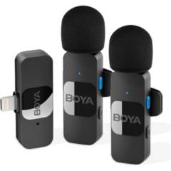 BOYA - Micrófono Profesional para Iphone Inalámbrico Dual BOYA BY-V2