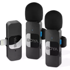 BOYA - Micrófono Profesional para Iphone Inalámbrico Dual BOYA BY-V2