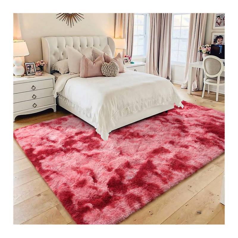 🚨agotadas🚨Alfombra felpa de peluche, color palo rosa. Medidas 185x120cm  Para dormitorio, sala de estar, decoración para el hogar, para…