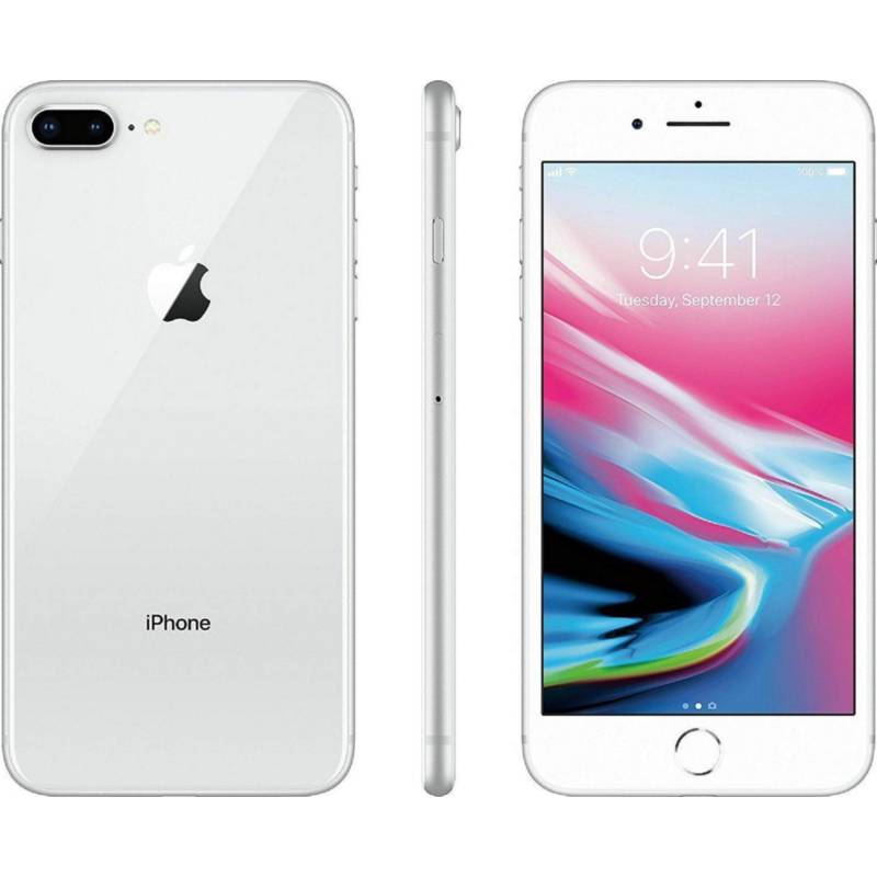 APPLE - iPhone 8 Plus 64gb Batería 100% Entrega Inmediata Grado A plata Reacondicionado