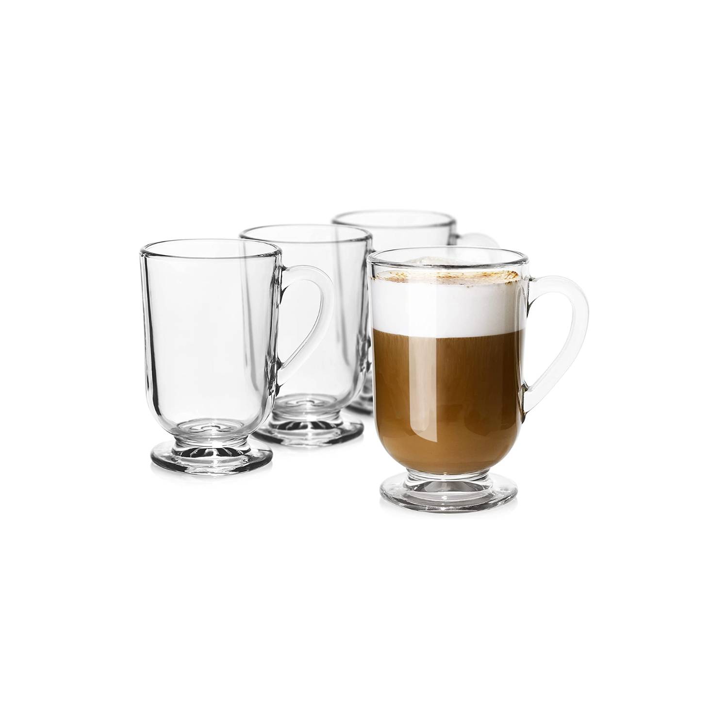 Juego De 6 Tazas De Vidrio Para Café Cristar De 227 Ml