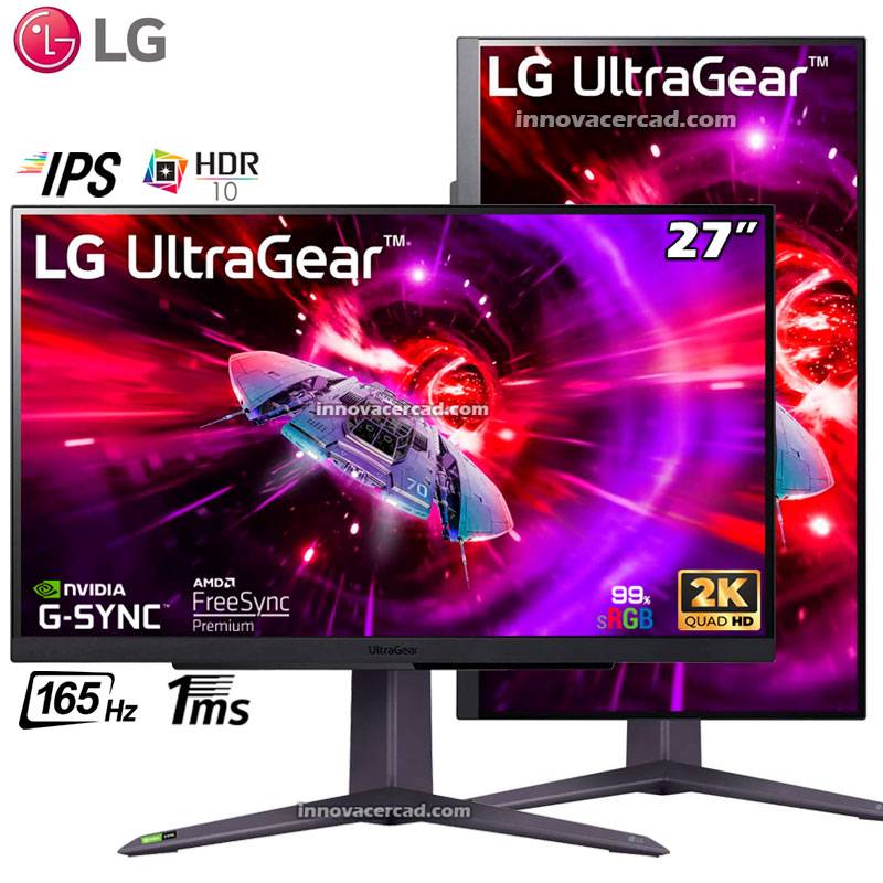 LG UltraGear 27GR75Q-B 27 LED IPS QuadHD 165Hz G-Sync Compatible