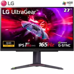 LG - Monitor LG 27GR75Q-B Ultragear 27 IPS 2K 165hz 1ms HDR10 G-Sync