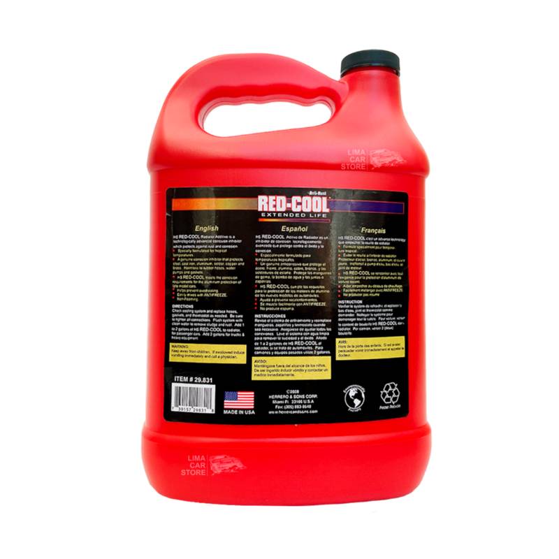 Liquido Refrigerante Anticongelante 30 Rojo Made in USA GENERICO