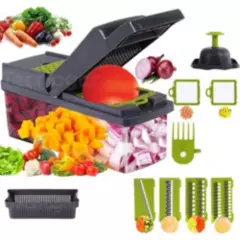 IMPORTADO - Picador de Verduras Alimentos Multifuncional Cortador Multiuso 12 en 1
