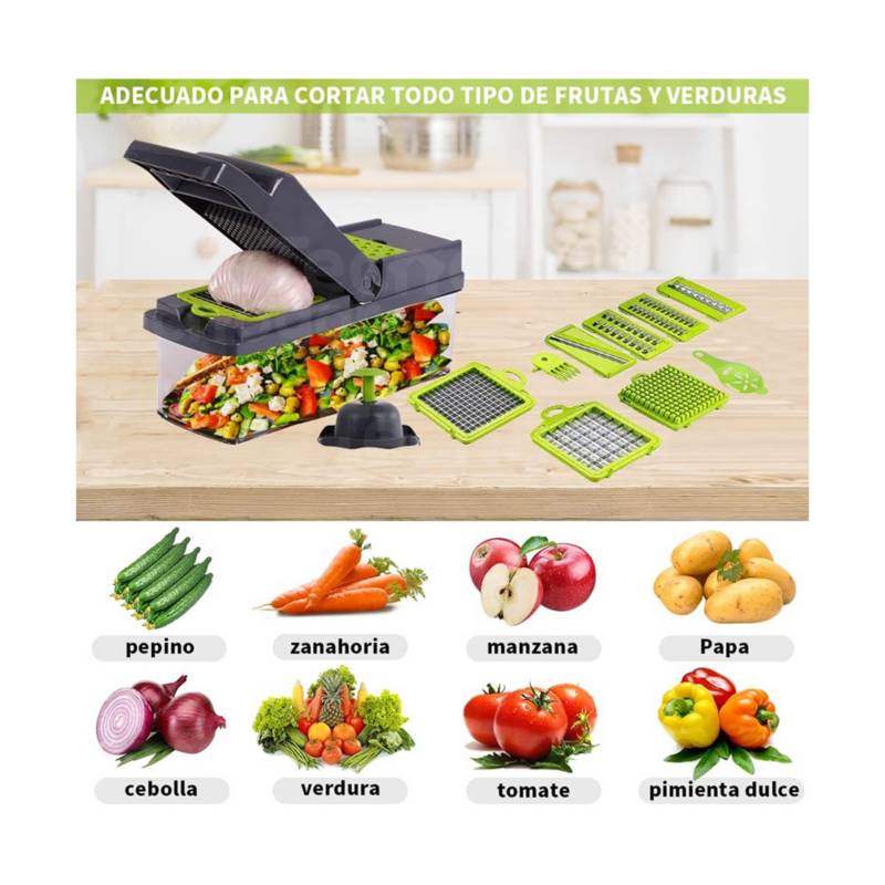 Cortador Picador de Verduras y Frutas Multifuncional OEM