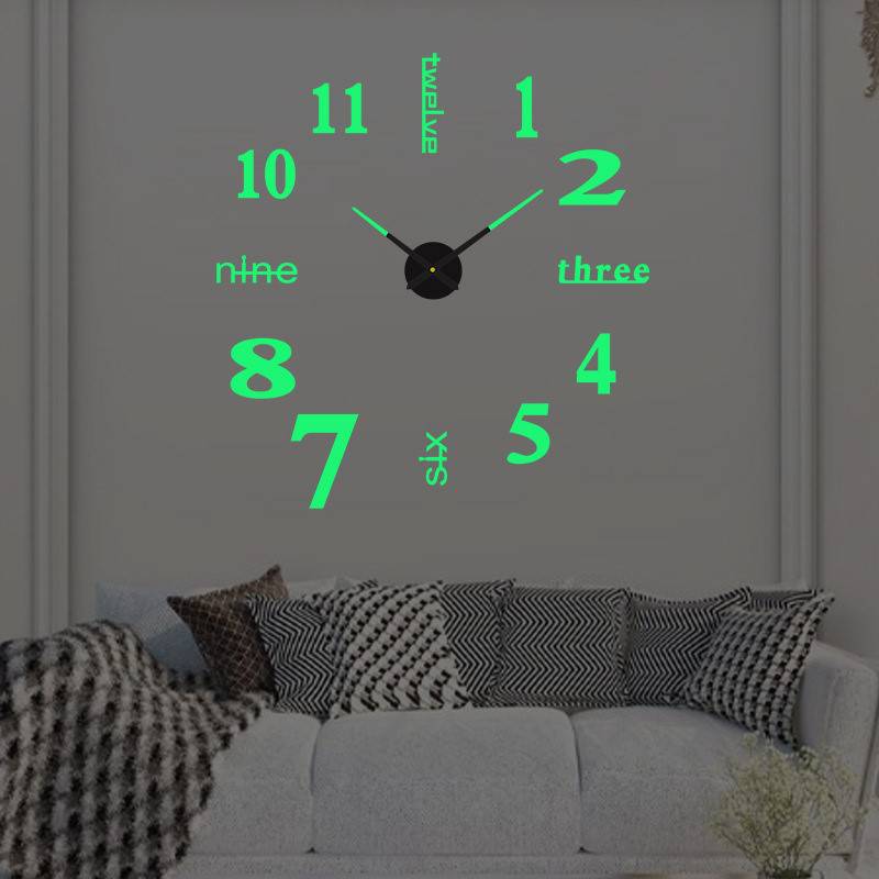 Reloj De Pared 3d 50cm-70cm Expandible