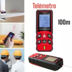 OEM - Telemetro Laser Rojo Alcance 100metros - 15mm Digital