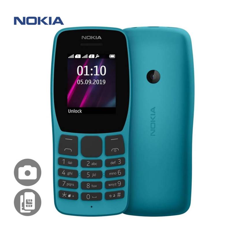 NOKIA - Celular Nokia 110 Dual Sim 2G Radio Fm Cámara Azul